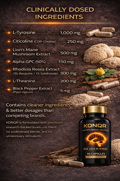 KONQR MEMORY AND FOCUS 90 CAPSULES